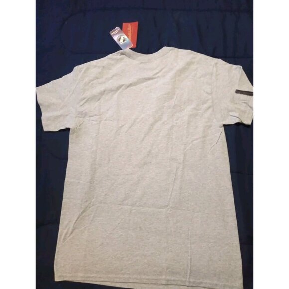 Chicago Blackhawks NHL Mitchell & Ness Shirt Mens Medium Gray Short Sleeve - Picture 3 of 3
